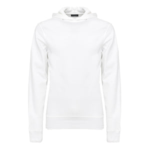Felpa con cappuccio tinta unita Bianco jersey double Cotone Compact | Filatori