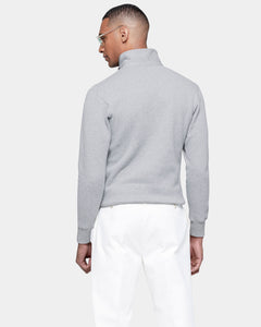 Grey Half zip sweatshirt in Cotton Cashmere | Filatori