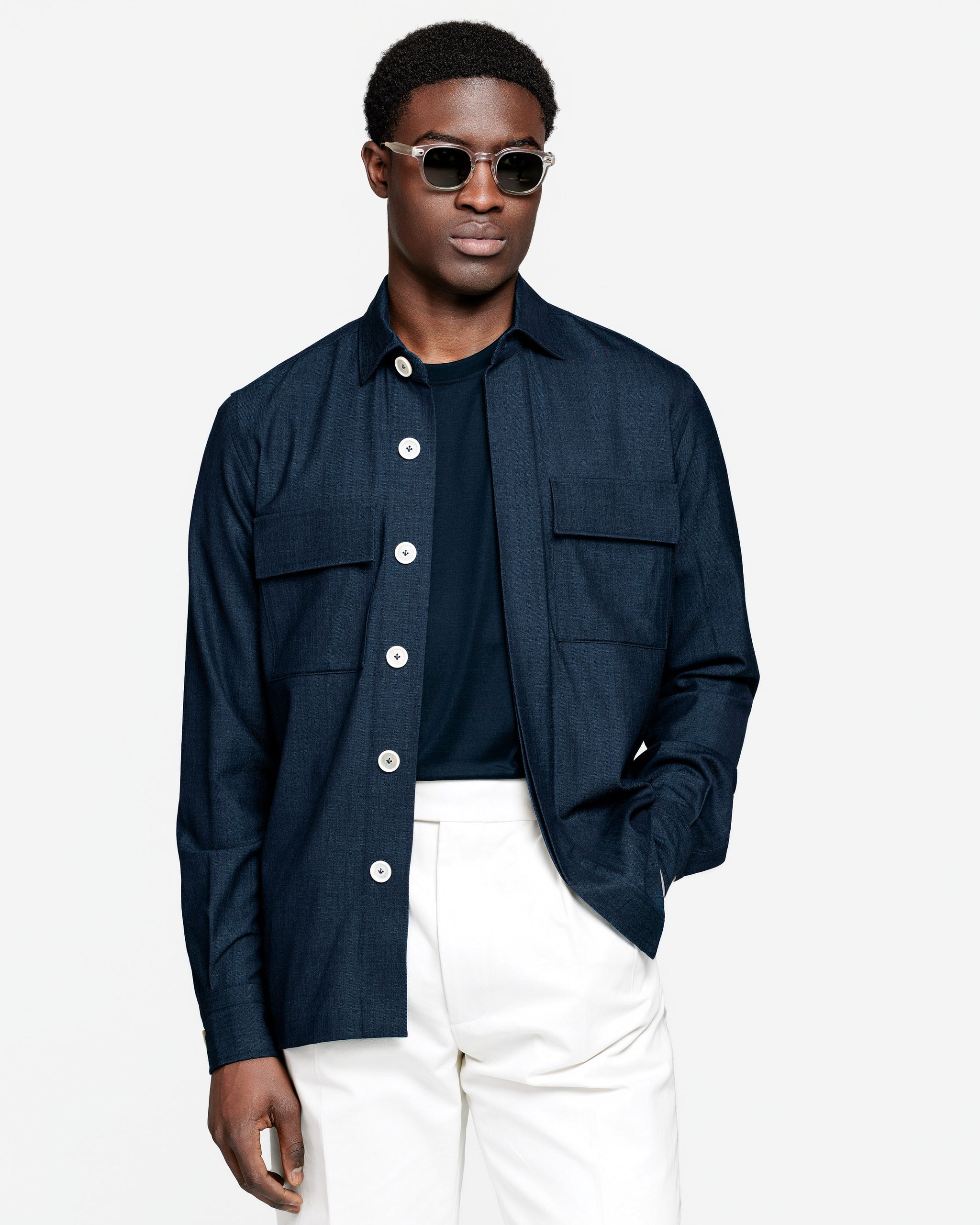 Overshirt Denim Lana Seta Lino | Filatori