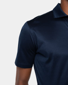Blue Short Sleeve Buttonless Polo 100% Egyptian Cotton | Filatori