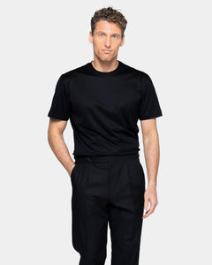 Men plain black t-shirt 100% high quality cotton