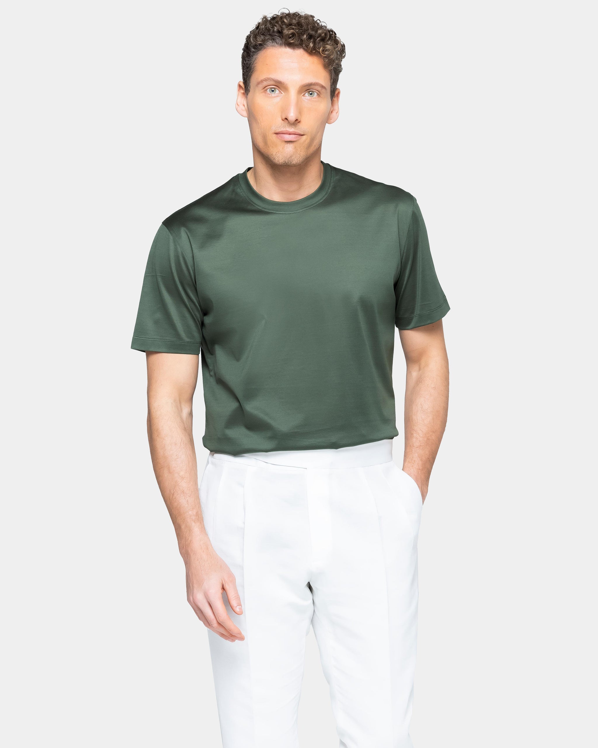 Tee Shirts Magliette Verde Militare Military Green Short Sleeve T